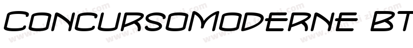 ConcursoModerne BTN Lt Oblique字体转换